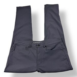 Western Rise AT Slim Pant Mens 33x31 Blue Gray Performance Chino Travel Trousers